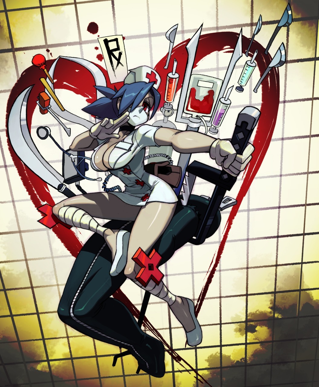 honekoneko-chan:  Skullgirls and their action portraits. 