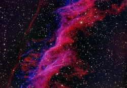 galaxyshmalaxy:  The Veil Nebula NGC6992 (HaGOiii) (by floppypaws) 