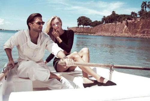 theblondejournal:Vogue AustraliaJanuary 2012Model: Ben Hill and Valentina ZeliaevaPhotographer: Linc