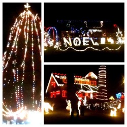 Candy Cane Lane! Too bad most houses weren&rsquo;t set up yet. #nofilter (Taken with instagram)