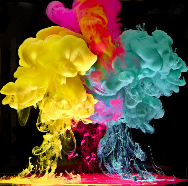 thomforsyth:  Aqueous Fluoreau | Mark Mawson Underwater Ink Photography 