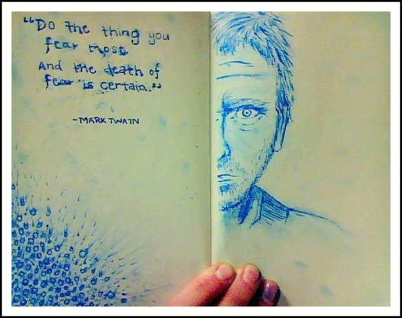 fuckyeahmoleskines:  ‎”Do the thing you fear most, and the death of fear is certain.”