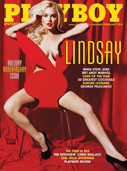 Lindsay Lohan’s cover of Playboy, January/February 2012