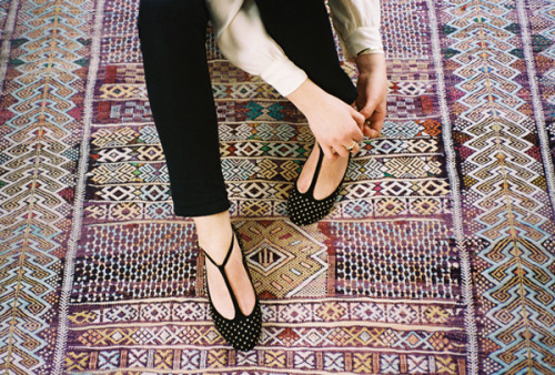 calivintage:and now might be the perfect time to pick up these marais usa t-bar flats.