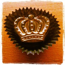 Habanero Caramel Crown truffle. Nom nom nom.  (Taken with instagram)