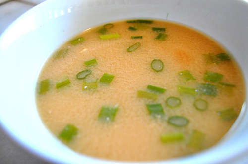 Red and white miso soup. Click here for the recipe. To check out all my recipes I made so far, check