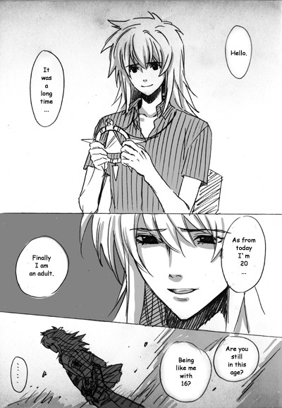 yadonushisama:  ryobkr:    REPLICA by Goendama    omfg Ryou spent years replicating the Ring just to talk to Bakura ;A; 