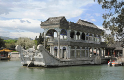  The marble boat house at Beijing Summer Palace, China. cool house 445 