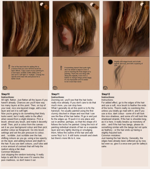 eyecager:  Linda Bergkvist’s How to paint realistic hair + her thoughts on skin tones. Right c