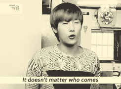 sunkei:  Sunggyu : “It doesn’t matter