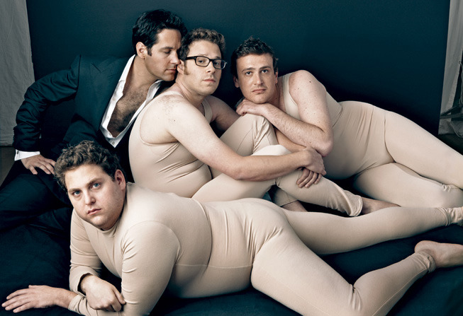 Jason Segel, Paul Rudd, Seth Rogan & Jonah Hill
Photographed by Annie Leibovitz