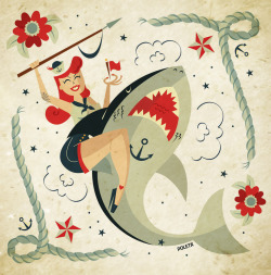 wwwpoleta:  Shark and Sailor 