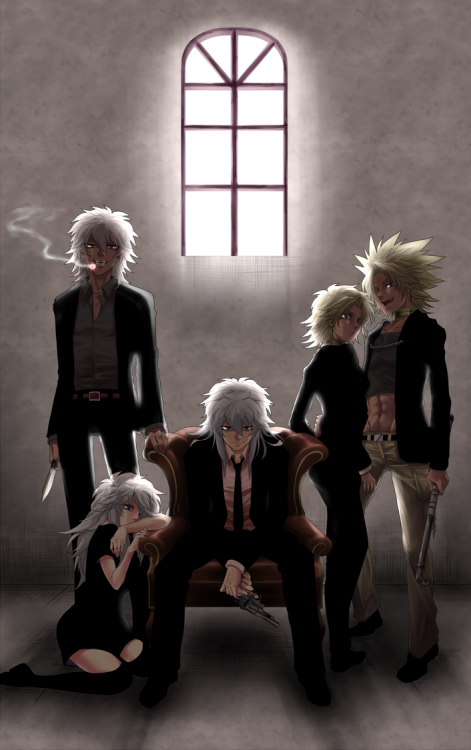 dancingphantom:  O.M.G. Yugioh and mobsters go so well together <3 