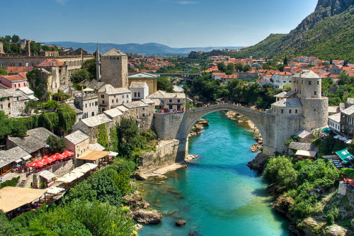 by lassi.kurkijarvi on Flickr.Mostar is a city in Bosnia and Herzegovina, the largest and one of the