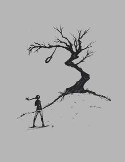 tributepotter:  Are you, are youComing to the treeWear a necklace of rope, side by side with me. Strange things did happen hereNo stranger would it beIf we met up at midnight in the hanging tree. 