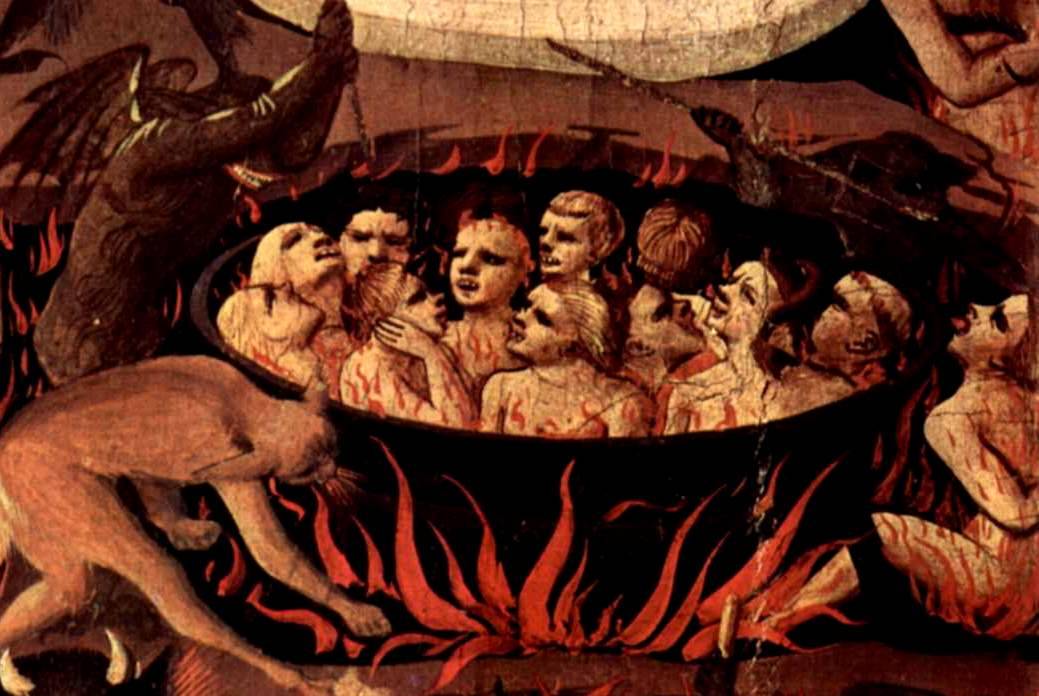 poisonwasthecure:  Detail of The Damned from Fra Angelico’s The Last Judgement