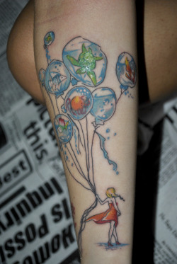 fuckyeahtattoos:  Just a illustration that I found on Deviantart and wanted to have on my skin. Thought I should share. :) Original artwork: Water Balloons by purplekecleon