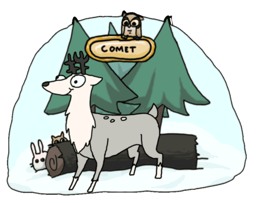 melaphantastic:  COMET  Why are these fucking animated pictures of Santa’s reindeer making me laugh every time I see them?