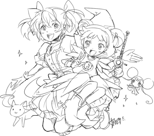 patchworkpumpkin:tophatprince:messy sketch time!!!i just felt like sketching out my 2 favourite magi