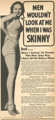 cherriesandpsychobetties:  katebored:  way back when…it’s cool to see how different the media perceived women with curves!  crazy how much things have changed! 