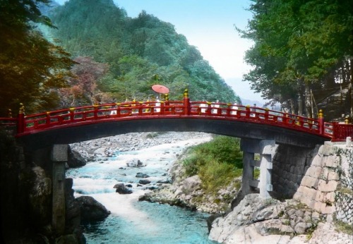 Sacred Bridge of Nikko Tourists with Umbrellas, photographed by me in 2010 Priests with Umbrellas, p