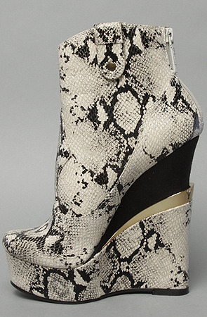 The Campbell Boot in White Snake by Sole Boutique. 42% off at KarmaLoop