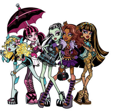 skrazy:  callmesphinx:  skrazy:  kawaiiprincessa: the gang!!! So fab! I like monster high :B I DK ABOUT YOU BITCHES<3 I think its cute.   Slightly annoyed that Ghoula isn’t here She’s part of the main cast isn’t she?  yes she is D: , but I think