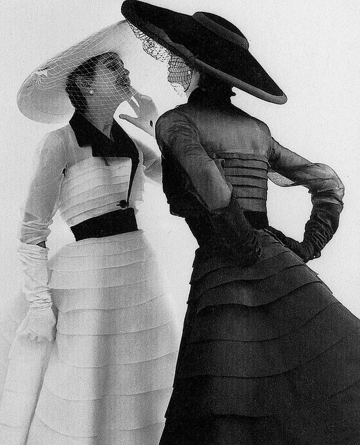 tammy17tummy:  Jacques Fath designs, photo by Norman Parkinson, 1952 