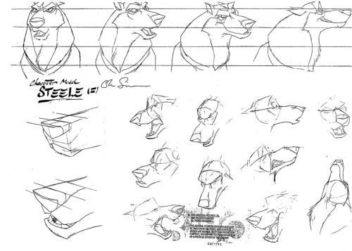 animationart:Steele Model Sheets