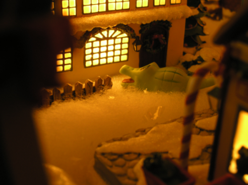 littlestcrocodile:  （＾ｖ＾）Walkin’ in a winter wonderland…♫ 