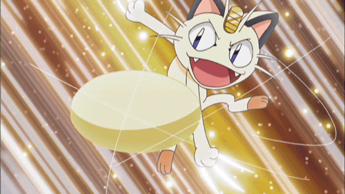 willfosho:No. 52: Meowth aka Nyarth (ニャース). Meowth withdraws its sharp claws into its paws to slinki
