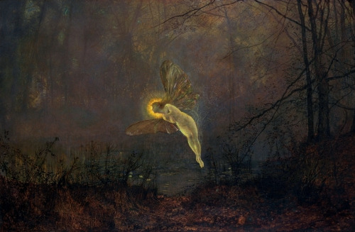 ponderful:John Atkinson Grimshaw, Midsummer Night (1876). Oil on canvas.