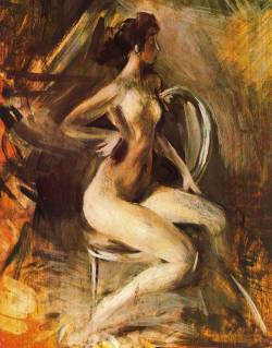 artandopinion:  Nudino Scattante Giovanni Boldini 