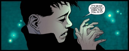 emvie:Damian talking to a bug.