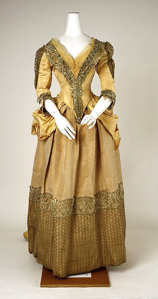 Old Rags - Evening dress, 1885-89 NYC, the Met Museum