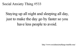 Social Anxiety Things