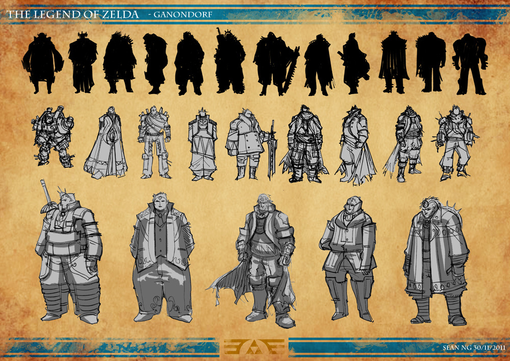 dogbomber:  Post Apocalypse Zelda, Part 2 A few developmental sketches on the characters,
