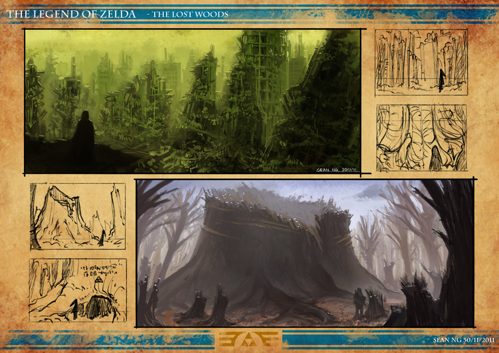 dogbomber:  Post Apocalypse Zelda, Part 2 A few developmental sketches on the characters,