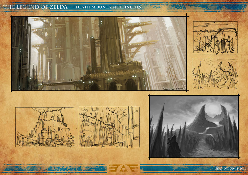 dogbomber:  Post Apocalypse Zelda, Part 2 A few developmental sketches on the characters,
