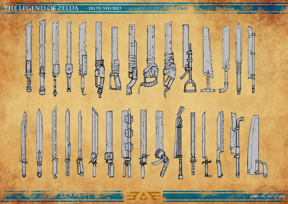dogbomber:  Post Apocalypse Zelda, Part 2 A few developmental sketches on the characters,