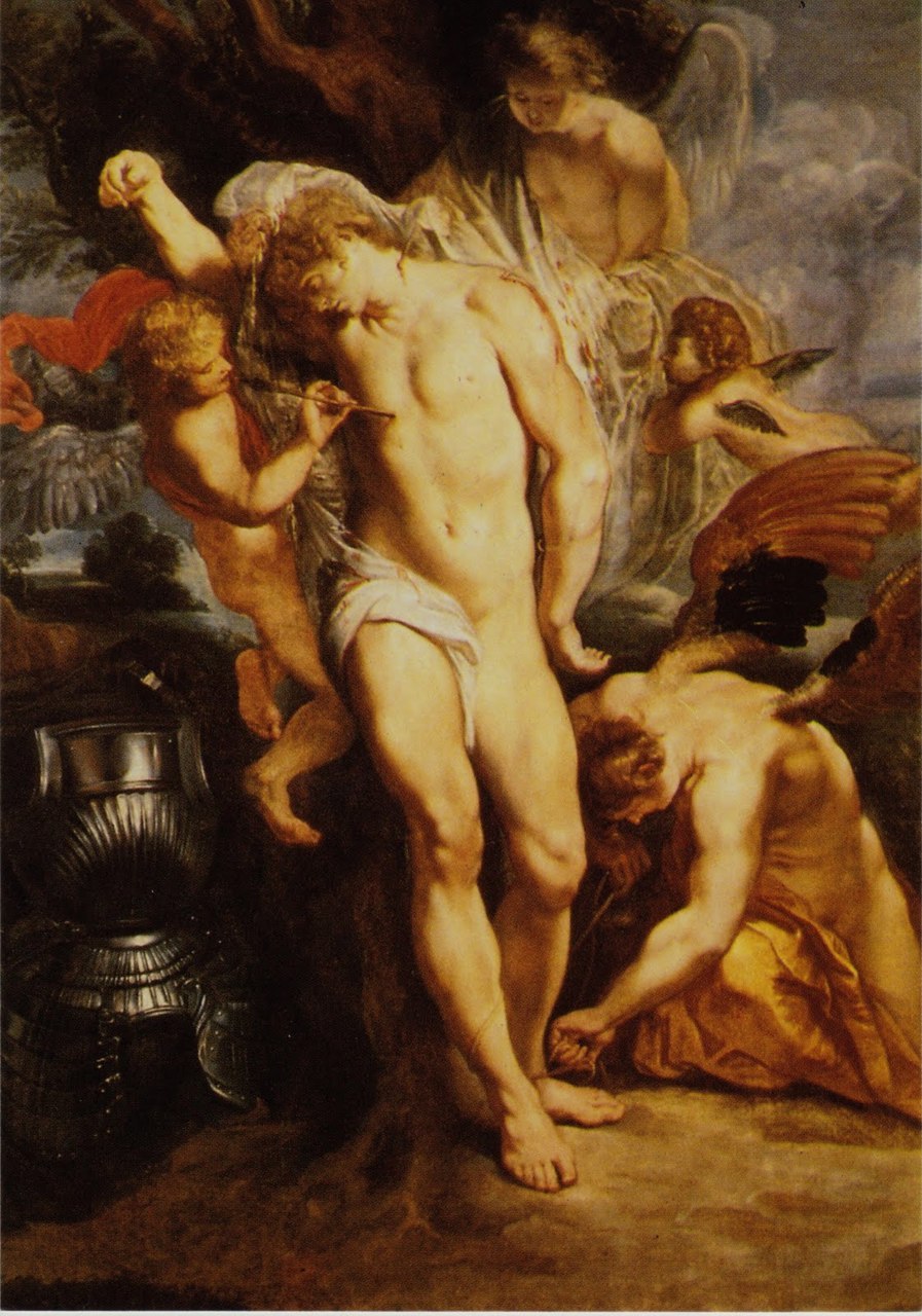 zenfancy:  Peter Paul Rubens St. Sebastian Healed By Angels 
