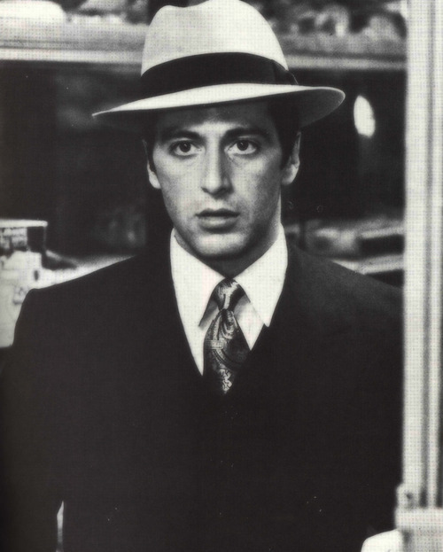 historiful: Actor Al Pacino (b. 1940), in Francis Ford Coppola’s film, “The Godfather,&r