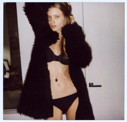 fuckyeahfashionjunkie: Abbey Lee’s Polaroid.