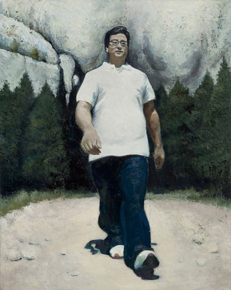iheartmyart:  Wang Xingwei, Bai Yansong, 2011, oil on canvas, 92 x 73.5 cm Exhibition at Galerie Urs Meile (Beijing, China) from November 5, 2011 - February 12, 2012 