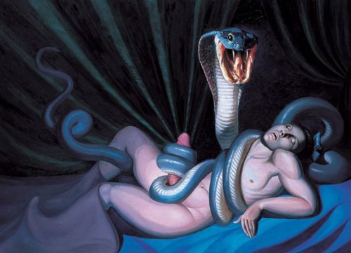 iheartmyart:  Wang Xingwei, The Legend of the White Snake, 2006, oil on canvas, 180 x 250 cm Exhibition at Galerie Urs Meile (Beijing, China) from November 5, 2011 - February 12, 2012 