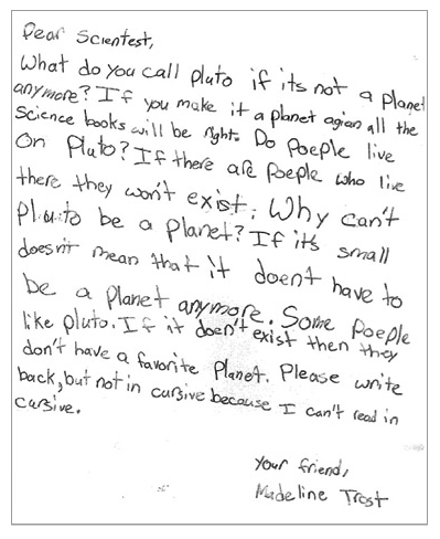 sairobee:Hate mail from third graders to Neil deGrasse Tyson at PBS.org.