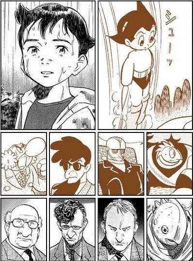 momohasarrived:Comparison Art for PLUTO by Naoki Urasawa and Osamu TezukaBased off of a story arc fr