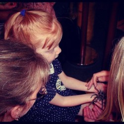 Wanted to share this picture of Lydia when she was five. She had no problem with the tarantula! (Taken with instagram)