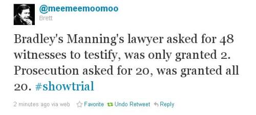 theamericanbear: Bradley Manning’s “trial” begins today. via