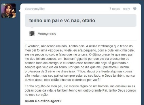  Namoral, eu chorei ): 